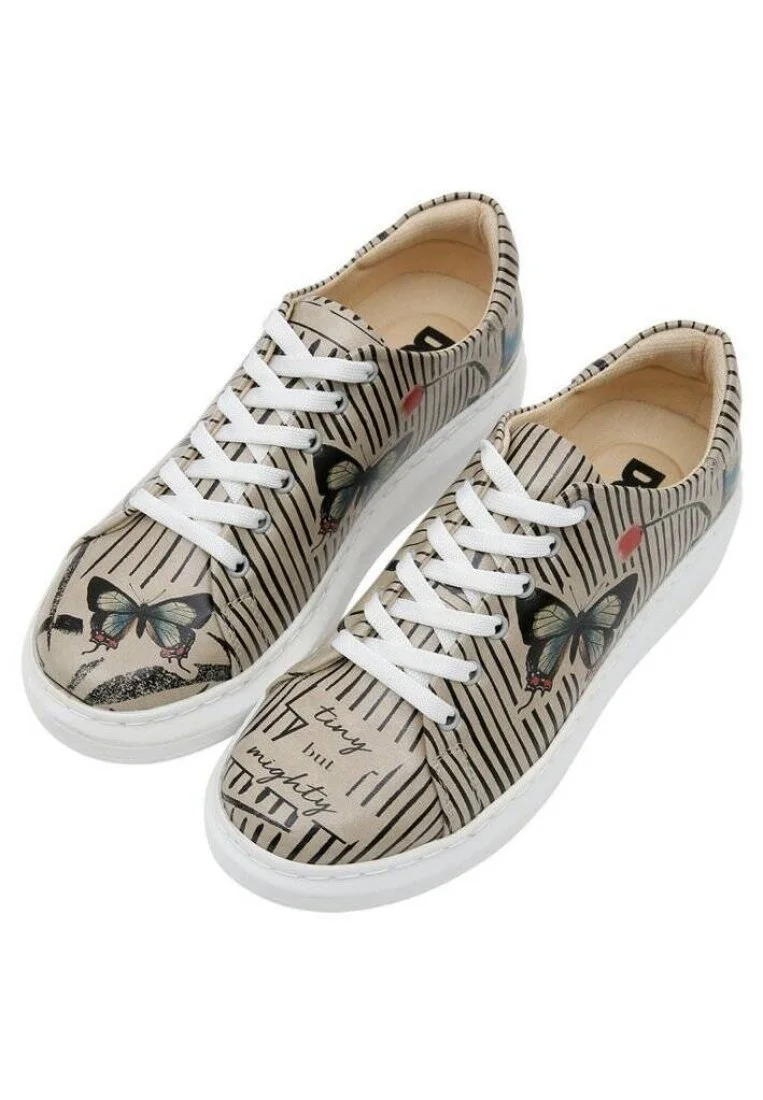 Kadın Vegan Deri Gri Sneakers - Tiny But Mighty Tasarım