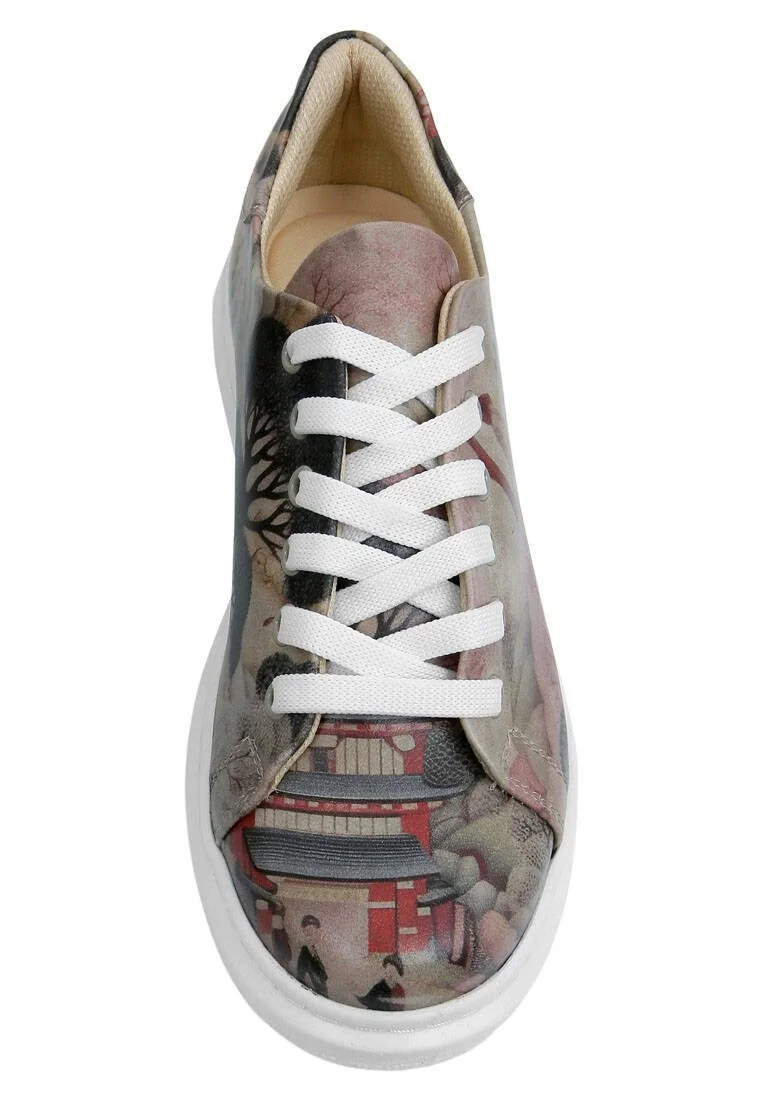 Kadın Vegan Deri Çok Renkli Sneakers - Spring in East Tasarım