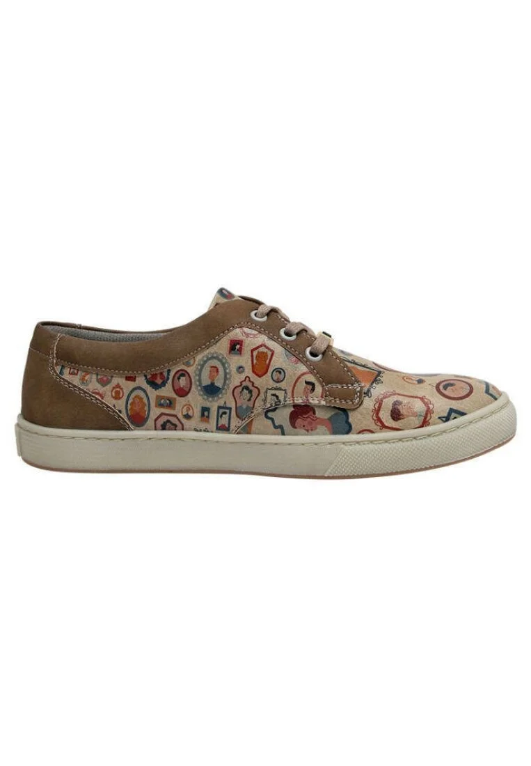 Kadın Vegan Deri Kahverengi Sneakers - Best Memories Tasarım