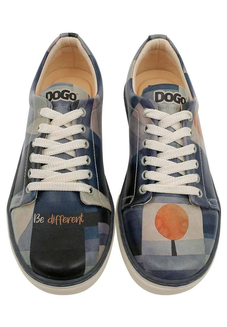 Kadın Vegan Deri Lacivert Sneakers - Be Different Tasarım