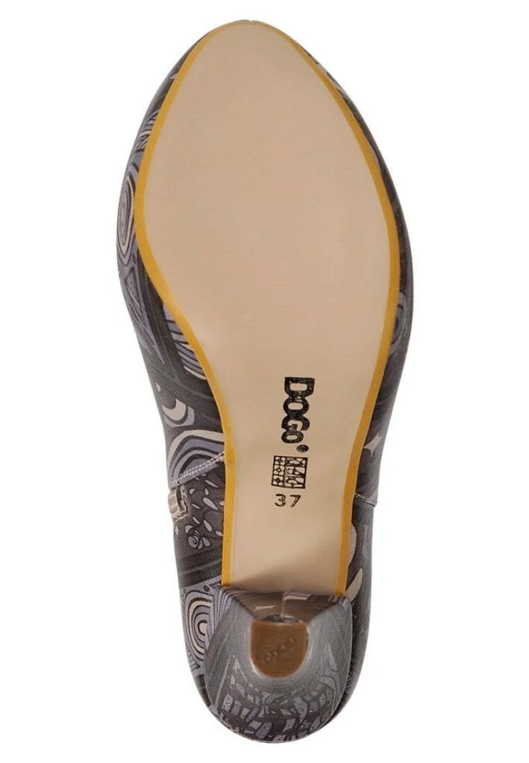 Kadın Vegan Deri Siyah Bootie - Purple vibes Tasarım