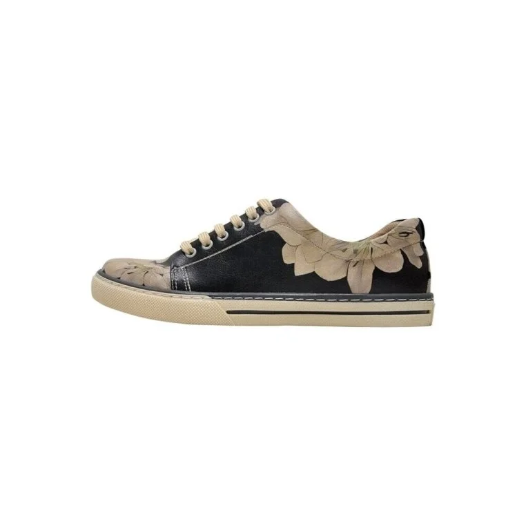 Kadın Vegan Deri Siyah Sneakers - Jasmine and Swan Tasarım