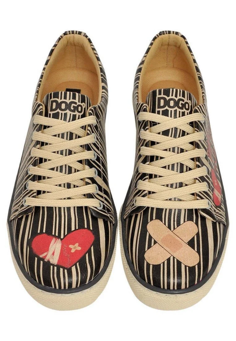 Kadın Vegan Deri Siyah Sneakers - Thanks For The Memories Tasarım
