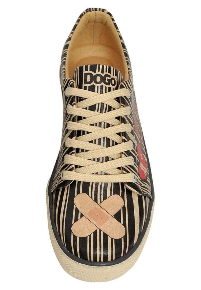 Kadın Vegan Deri Siyah Sneakers - Thanks For The Memories Tasarım