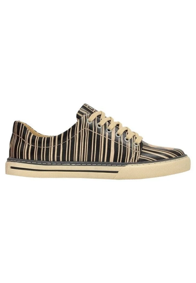 Kadın Vegan Deri Siyah Sneakers - Thanks For The Memories Tasarım