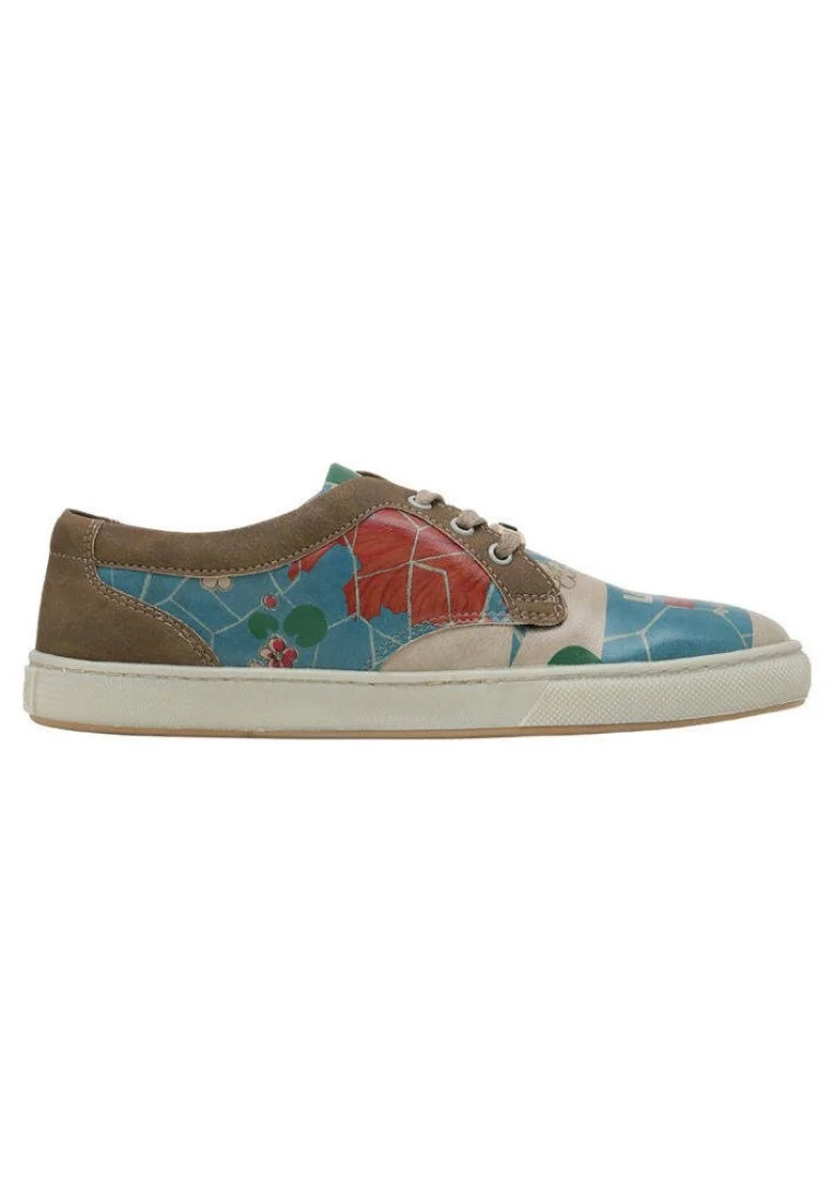 Kadın Vegan Deri Turkuaz Sneakers - Life is Betta with You Tasarım