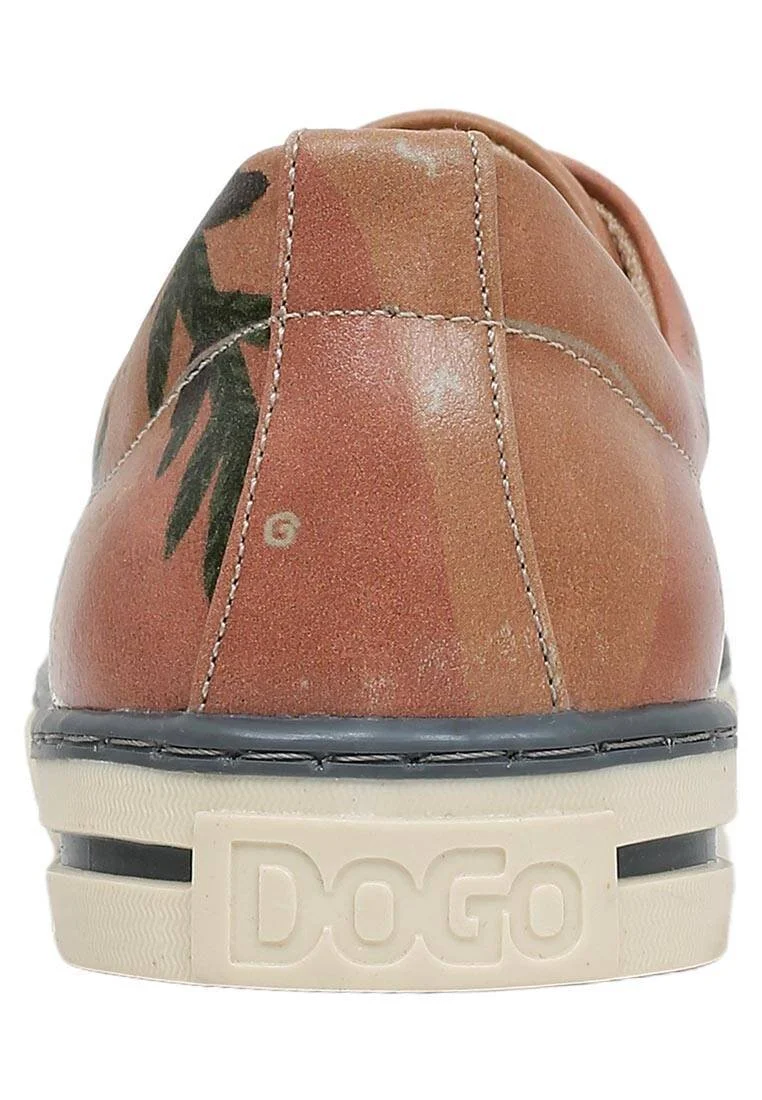 Kadın Vegan Deri Turuncu Sneakers - Free your mind Tasarım