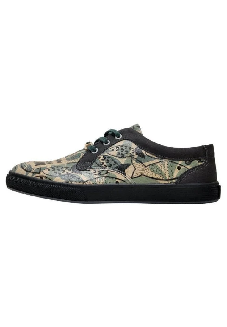 Kadın Vegan Deri Yeşil Sneakers - Ocean Tasarım