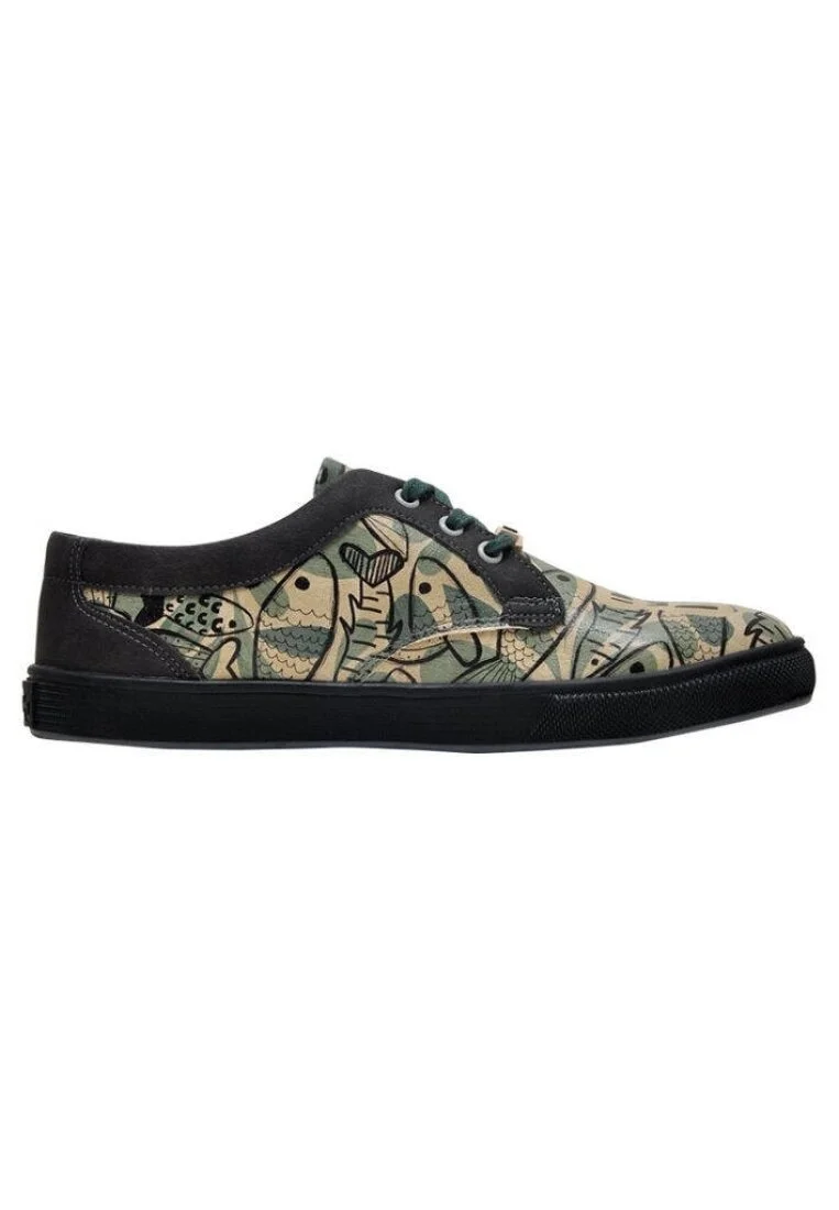 Kadın Vegan Deri Yeşil Sneakers - Ocean Tasarım
