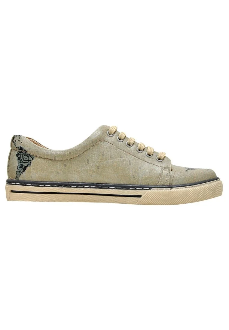 Kadın Vegan Deri Yeşil Sneakers - Go Big Or Go Home Tasarım