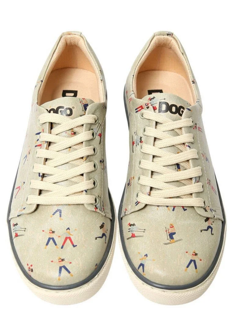 Kadın Vegan Deri Yeşil Sneakers - Winter People Tasarım