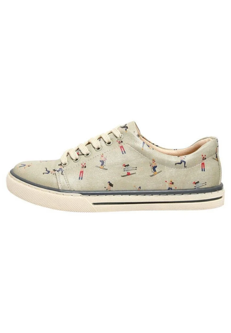 Kadın Vegan Deri Yeşil Sneakers - Winter People Tasarım