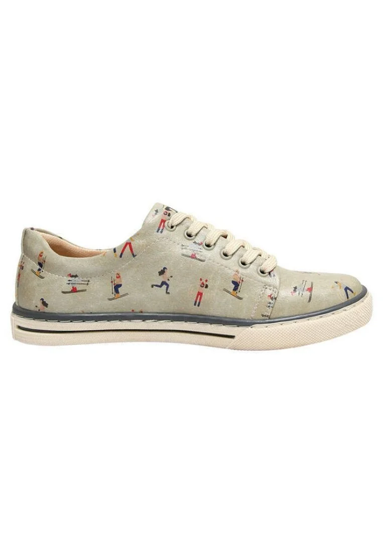 Kadın Vegan Deri Yeşil Sneakers - Winter People Tasarım