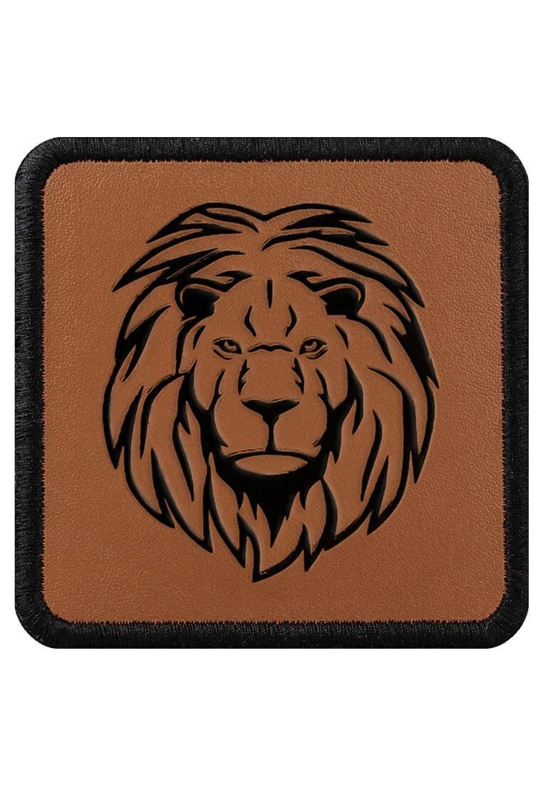 Unisex Kahverengi Değiştirilebilir Şapka Sticker- Lion Brown Tasarım