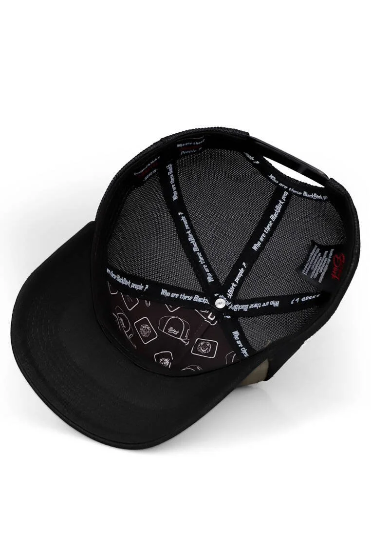 Unisex Khaki-Black Cap - Trucker Premium Cap