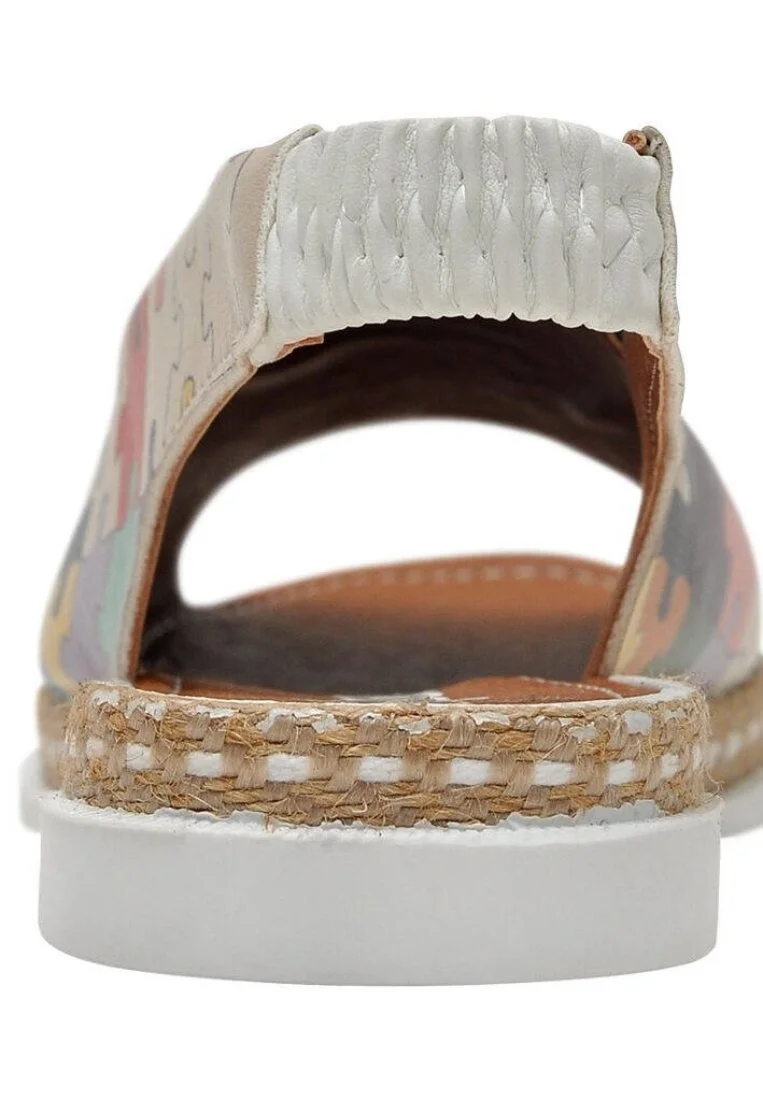 Kids Vegan Leather Beige Sandals - In the Puzzle Design