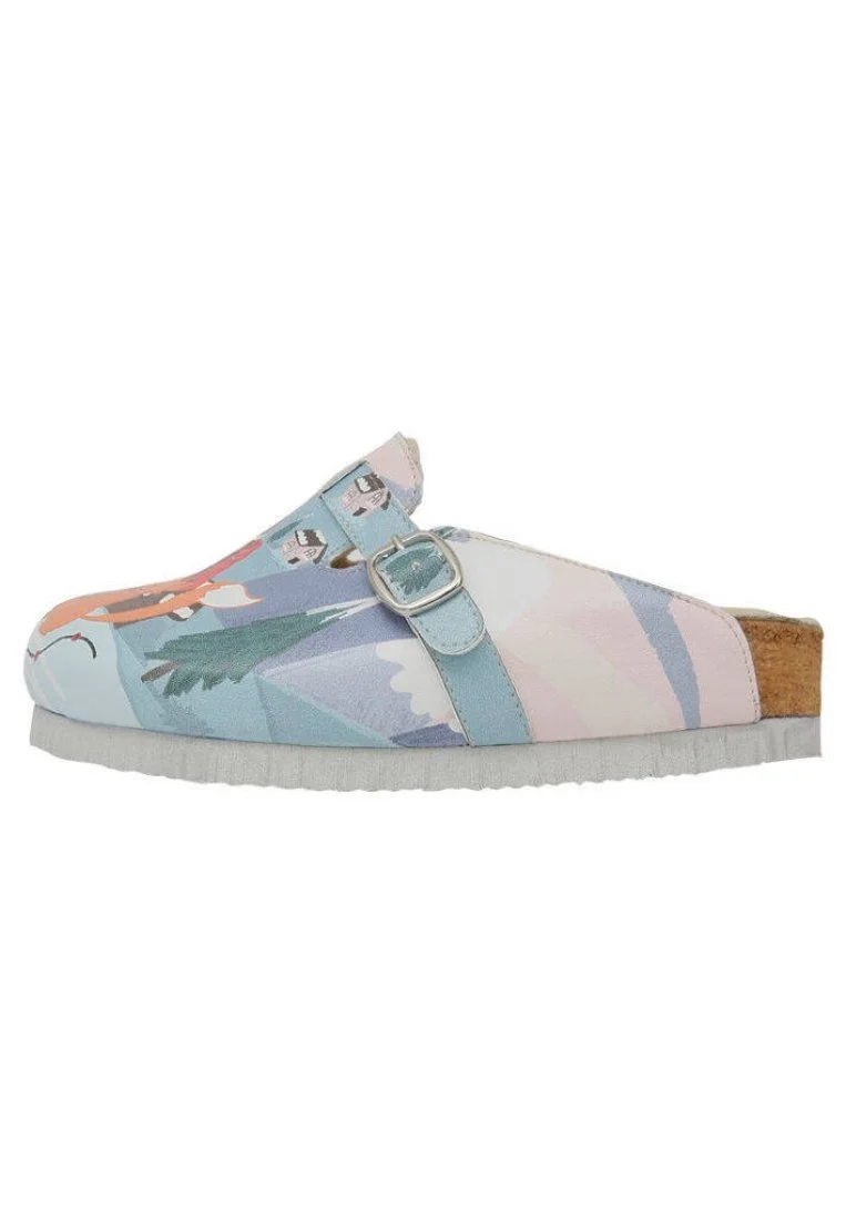 Kids Vegan Leather Blue Slippers - A Fairytale Bliss Design