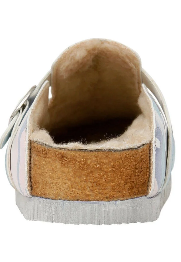 Kids Vegan Leather Blue Slippers - A Fairytale Bliss Design