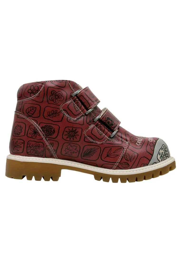 Kids Vegan Leather Multicolor Boots - Cold Rainy Night=Good Sleep Design