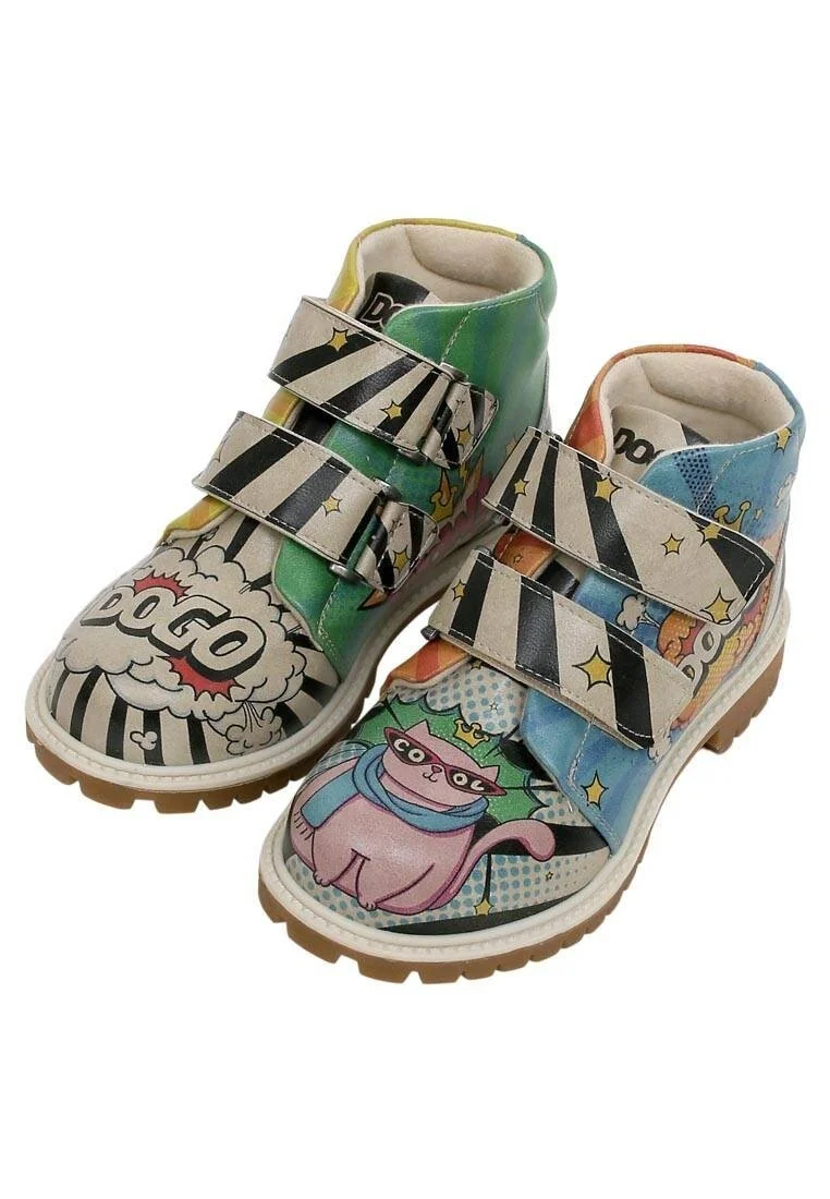 Kids Vegan Leather Multicolor Long Boots - Dogo Cool Design