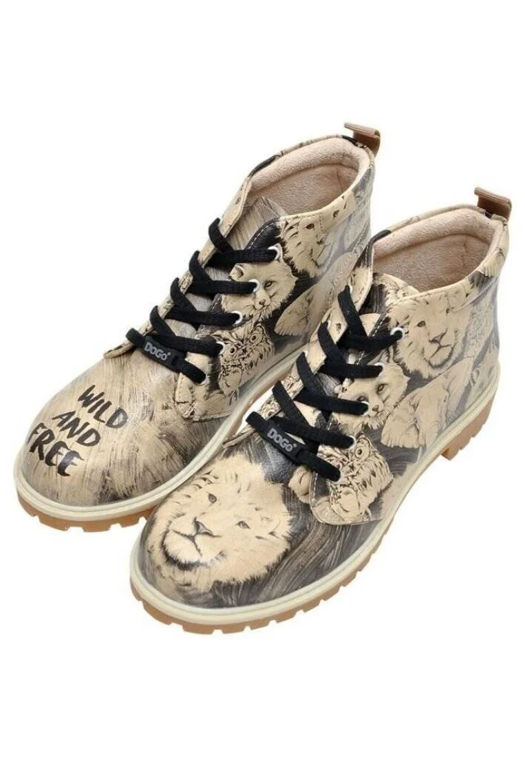 Men Vegan Leather Black Ankle Boots - Wild and Free Design