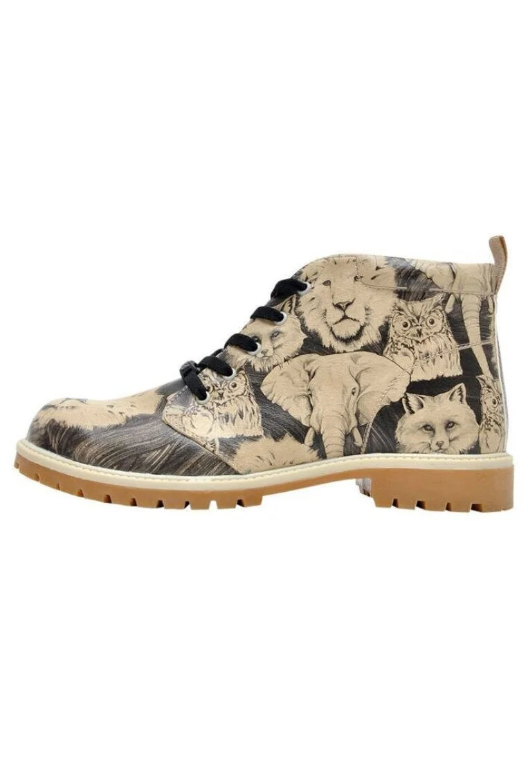 Men Vegan Leather Black Ankle Boots - Wild and Free Design