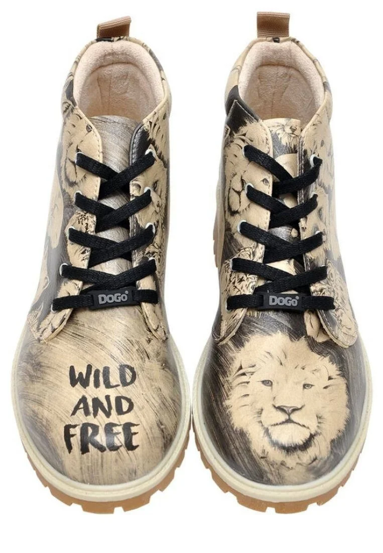 Men Vegan Leather Black Ankle Boots - Wild and Free Design