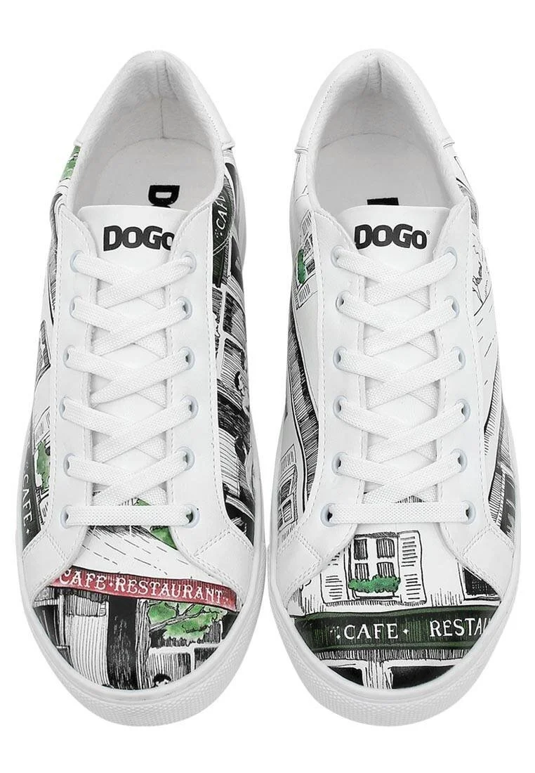 Men Vegan Leather White Sneakers - La Vie Parisienne Design