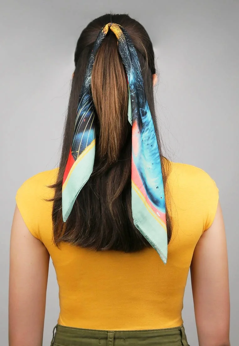 Multicolor Scarf - Pop Cat Design