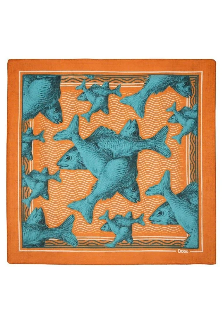 Multicolore Foulard - United Fish Motif