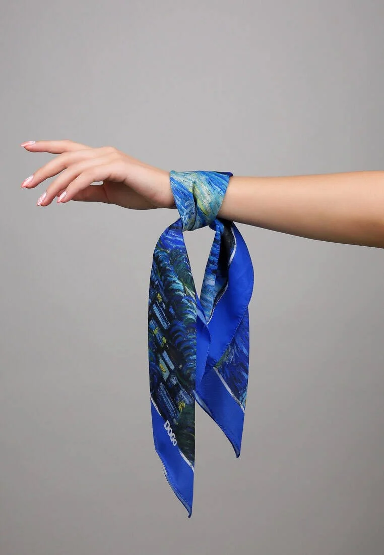 Multicolore Foulard - Vincent van Gogh Starry Dream Motif