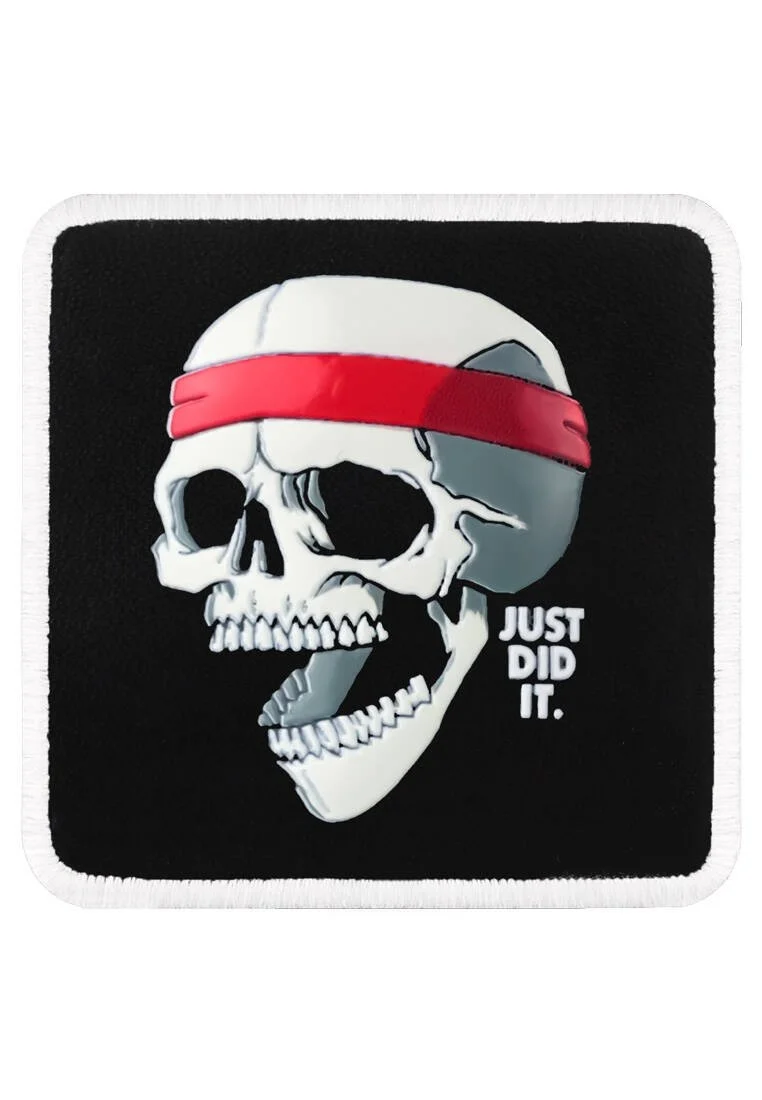 Unisex Siyah Değiştirilebilir Şapka Sticker- Skull Tasarım