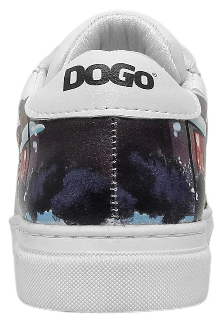 Unisex Çocuk Vegan Deri Beyaz Sneakers - Mr Bear Tasarım