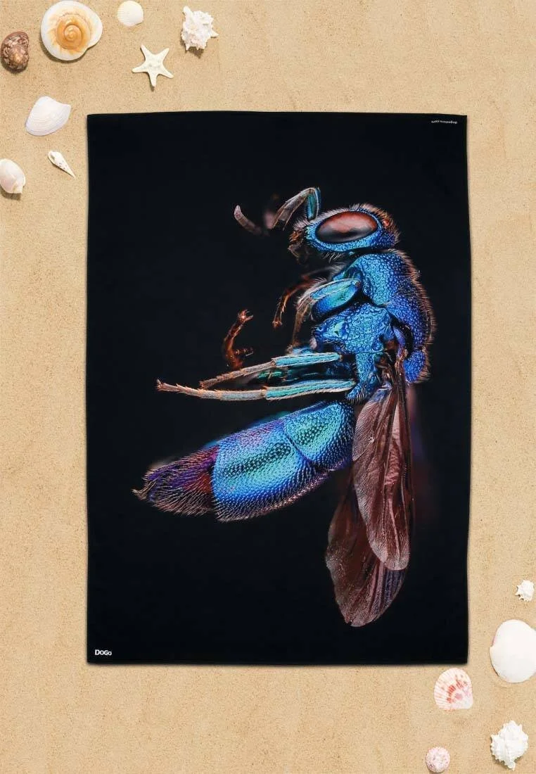 Unisex Çok Renkli Dogo Mare Deniz Havlusu - Cuckoo Wasp Tasarım