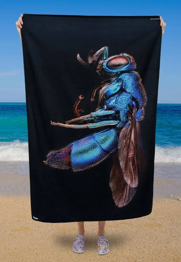 Unisex Çok Renkli Dogo Mare Deniz Havlusu - Cuckoo Wasp Tasarım