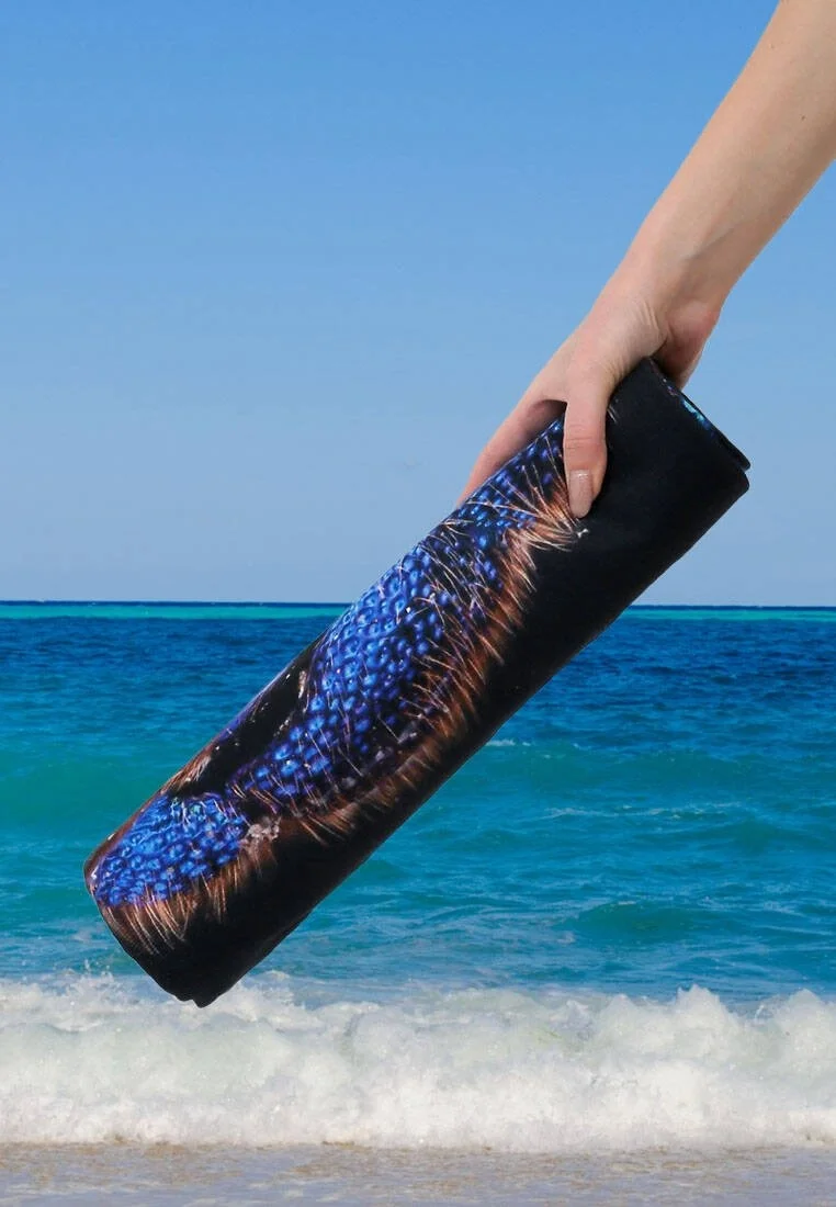 Unisex Çok Renkli Dogo Mare Deniz Havlusu - Cuckoo Wasp Tasarım