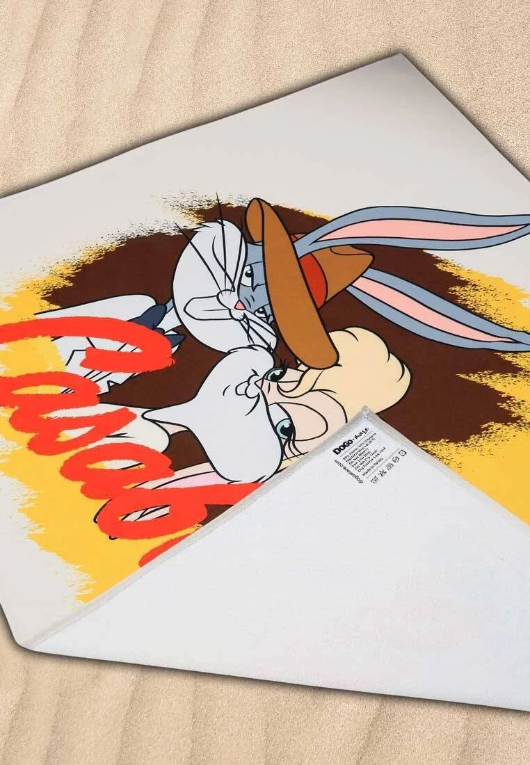 Unisex Çok Renkli Dogo Mare Deniz Havlusu - Warner Bros Bugs Bunny Casablanca Tasarım