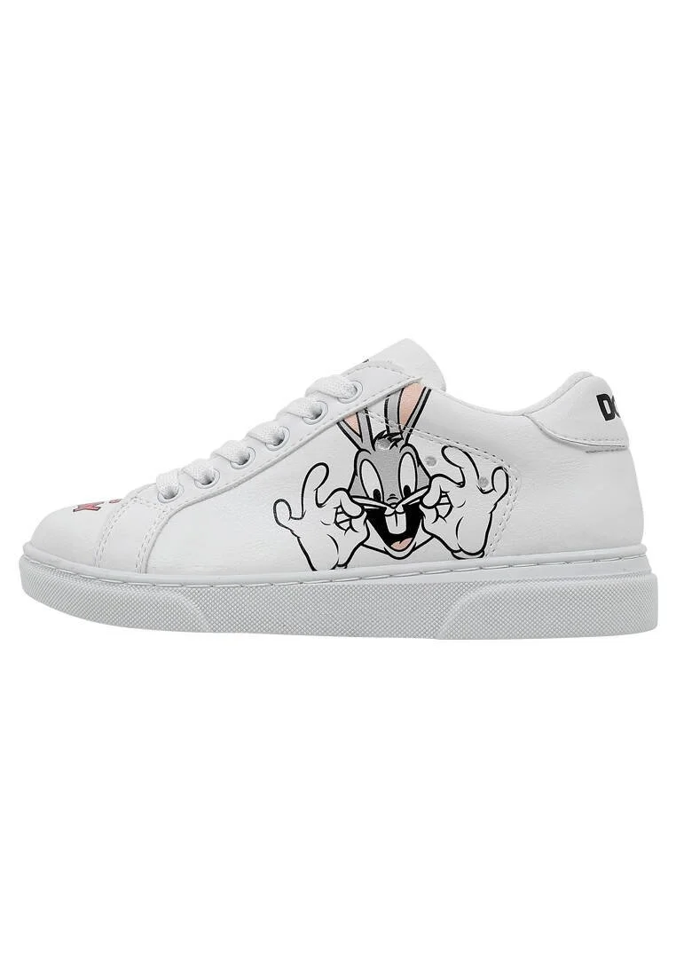 Unisex Enfants Vegan Blanc Baskets - Warner Bros What's up Doc Bugs Bunny Motif