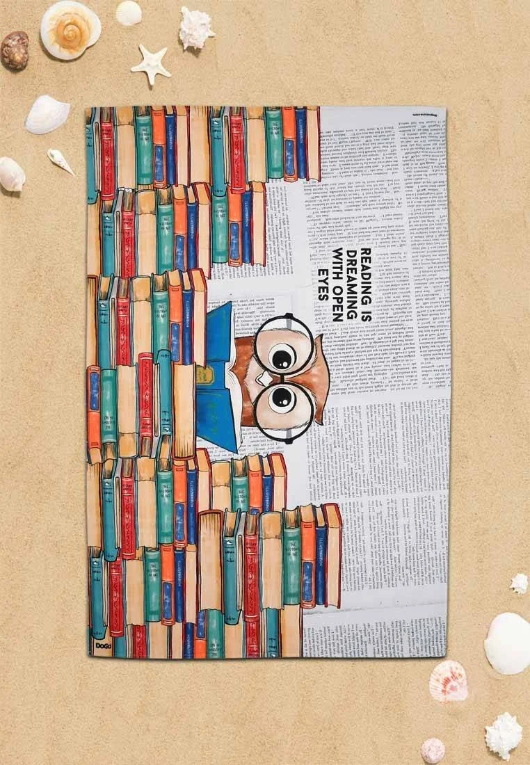 Unisex Multicolor Dogo Mare Beach Towel - The Wise Owl Design