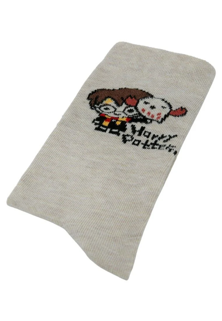 Unisex Vegan Beige Socks - Warner Bros Friends Till Eternity Harry Potter Design