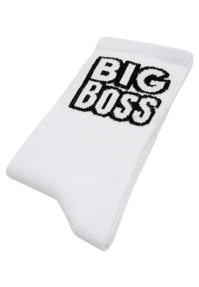 Unisex Vegan Beyaz Çorap - Big Boss Tasarım