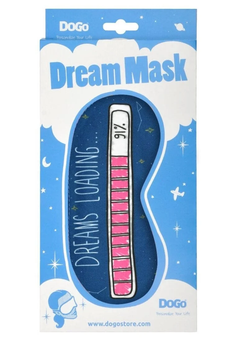 Unisex Vegan Bleu Foncé Masquer - Dreams Loading Motif