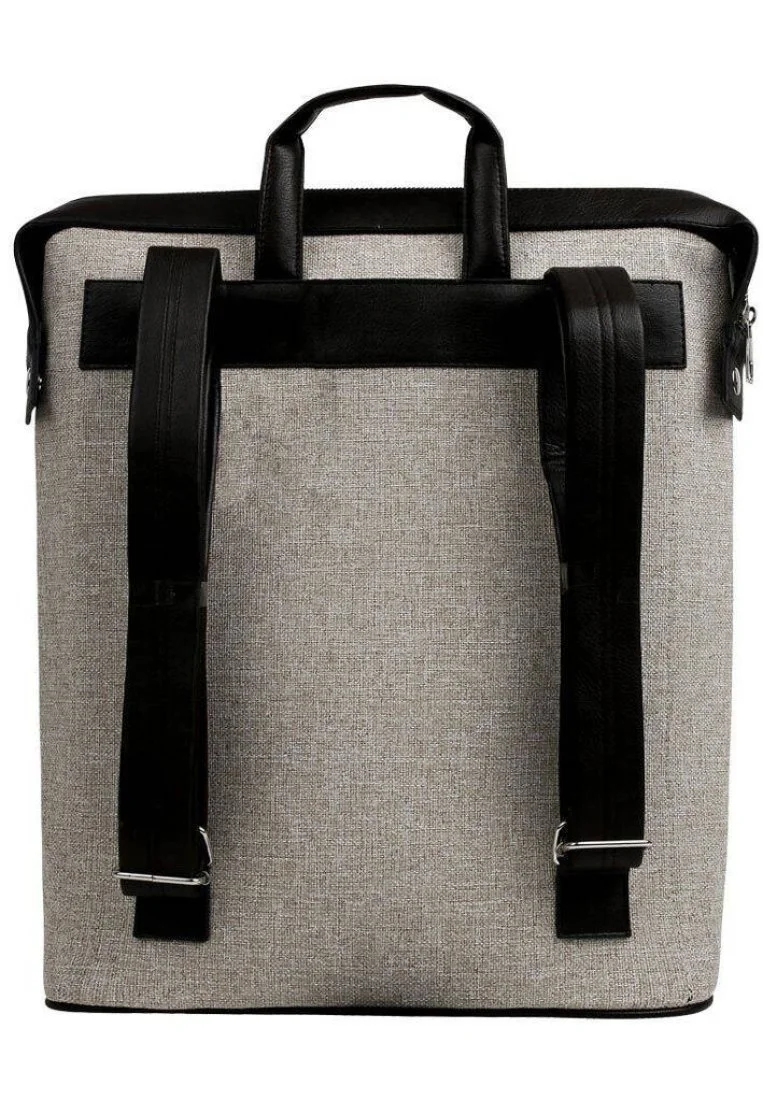 Unisex Vegan Gray Backpack - The Wise Owl Design