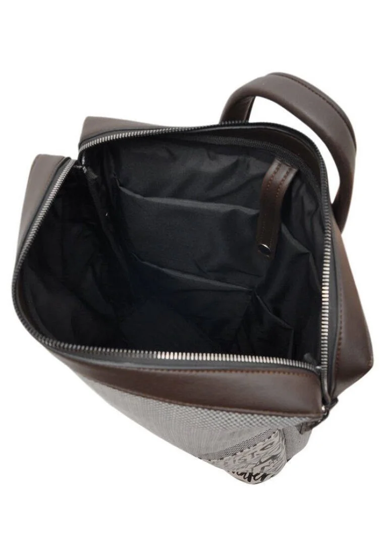 Unisex Vegan Gray Backpack - Fonts in Splash Design