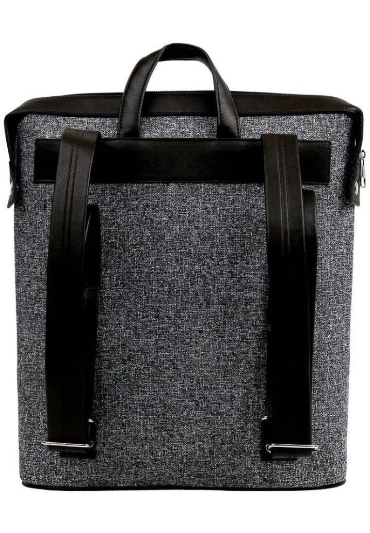 Unisex Vegan Gri Sırt Çantası - Fonts in Splash Tasarım