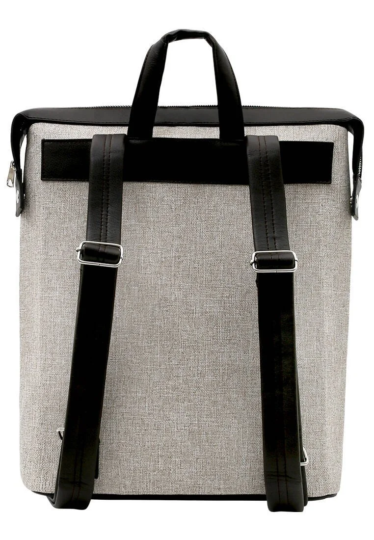 Unisex Vegan Gri Sırt Çantası - Agent of Chaos Tasarım