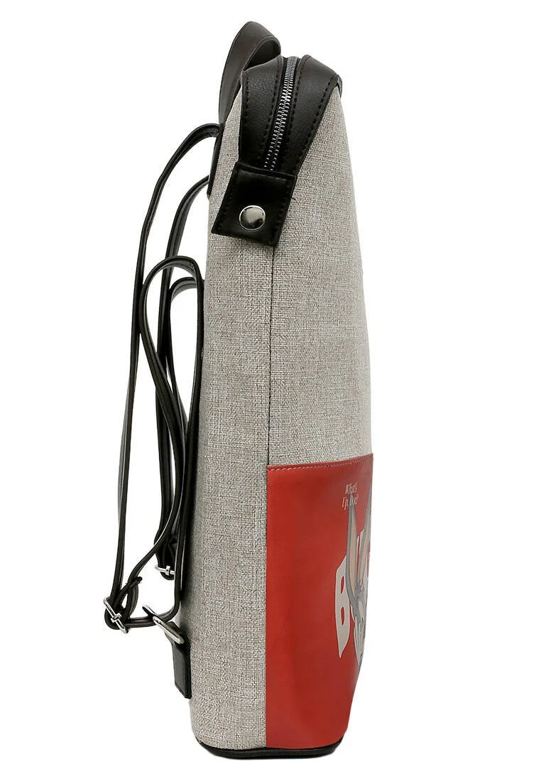Unisex Vegan Gris Sac à dos - Warner Bros Bugs Bunny Red Hot Bunny Motif Unisex Vegan Gris Sac à dos - Warner Bros Bugs Bunny Red Hot Bunny Motif