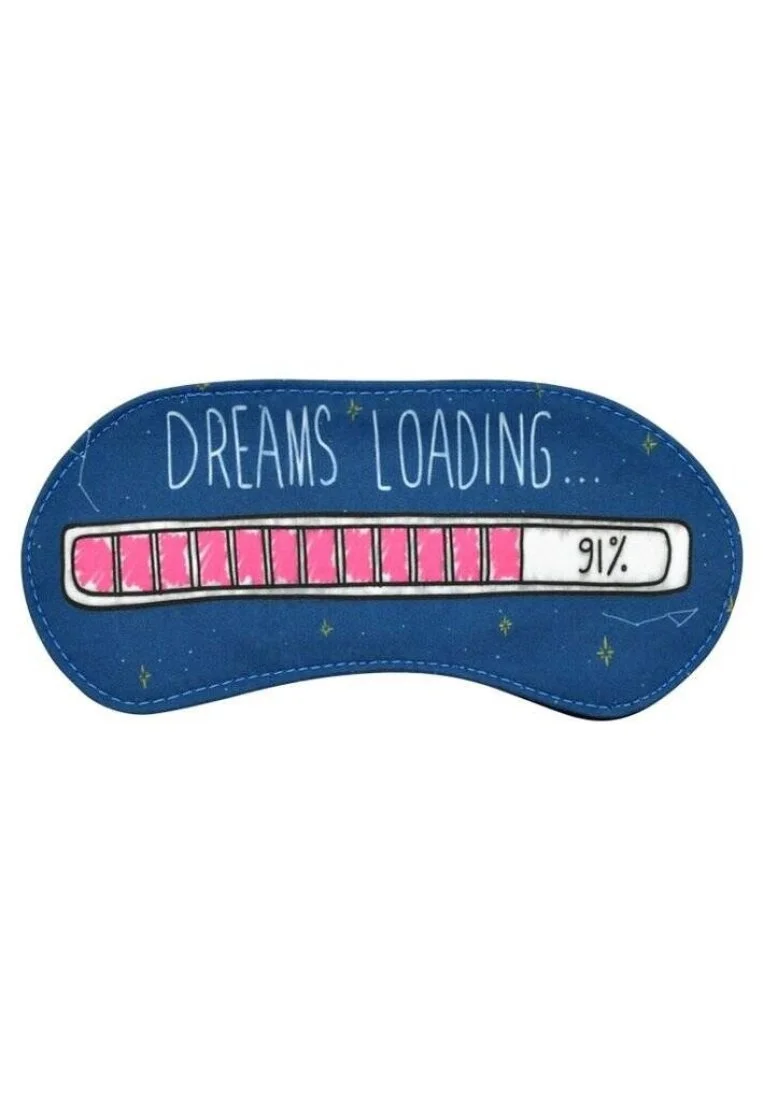 Unisex Vegan Lacivert Maske - Dreams Loading Tasarım