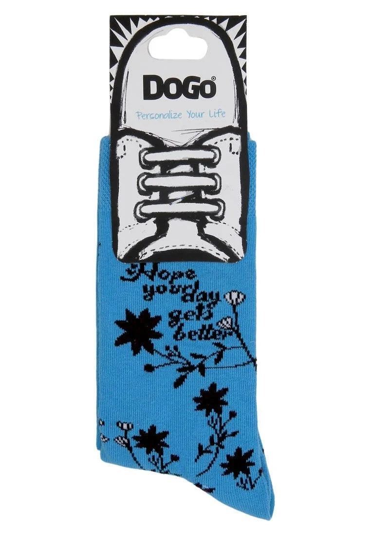 Unisex Vegan Mavi Çorap - Spirit Animal Tasarım
