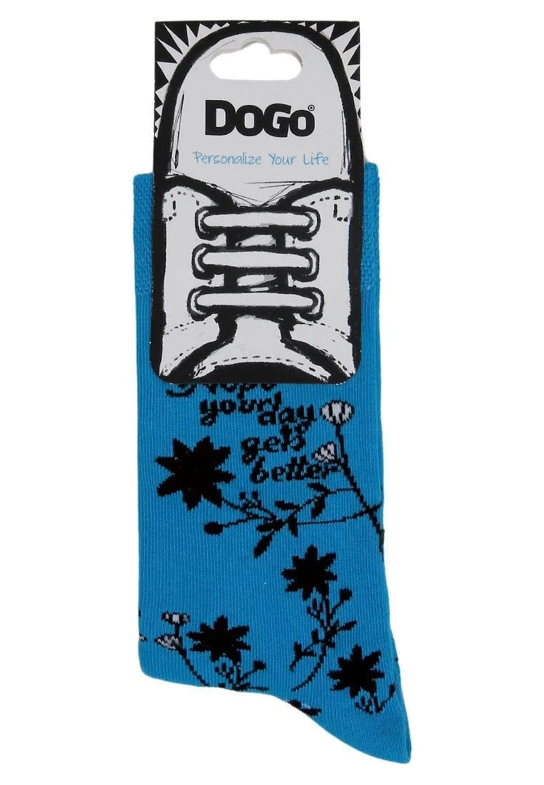 Unisex Vegan Turkuaz Çorap - Spirit Animal Tasarım